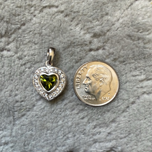 Interchangeable Silver Multi-color CZ Heart Charm includes 6 heart shaped stones - Picture 13 of 13
